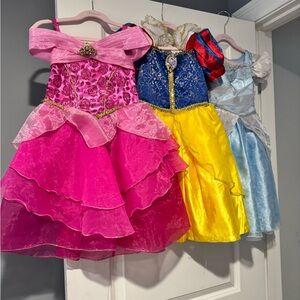 3T Disney Princess dress bundle - Aurora, Snow White & Cinderella